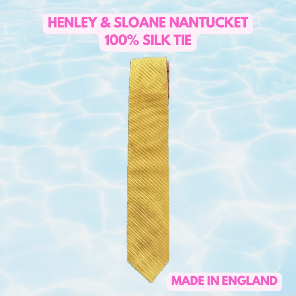 Henley & Sloane Nantucket Handmade 100% Silk Tie